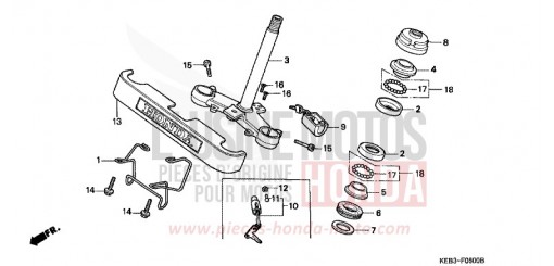 STEERING STEM CA125S de 1995